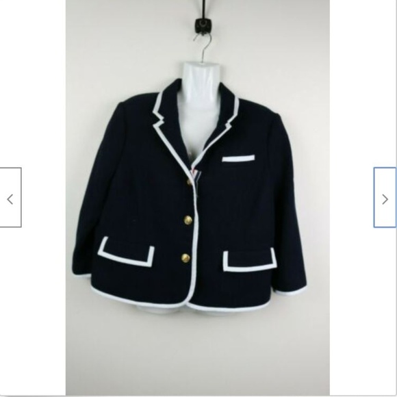 Neiman Marcus Thom Browne 3/4 Sleeve Blazer - Picture 2 of 7